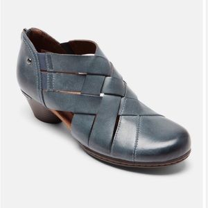 NWT Rockport Cobb Hill Teal woven leather shoe 9M